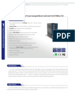 Industrial 16-Port Managed Ethernet Switch With 16x10/100Base-T (X)