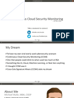 Michael - Wylie - Continuous Cloud Security Monitoring (CCSM) v4