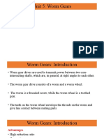 Unit 5 Worm Gears