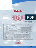 PJ1000C-LCD PJ1300C-LCD PJ2000LCD: User Manual