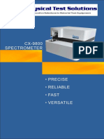 PTS - CX 9800 Optical Emission Spectrometer Brochure