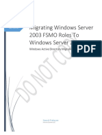 FSMO Role Transfer Step-by-Step