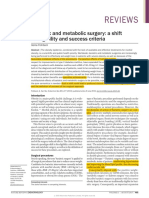 Reviews: Bariatric and Metabolic Surgery: A Shift in Eligibility and Success Criteria