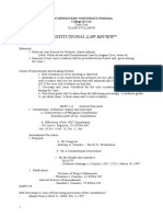 Course Outline in Political Law Review - SWU-2019