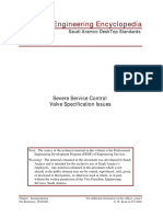 Engineering Encyclopedia: Severe Service Control Valve Specification Issues