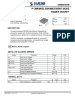 P-Channel Enhancement Mode Power Mosfet: Product Summary