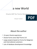 It's A New World: Oracle ADF For Forms Developers