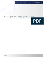 Arista Openstack Deployment Guide