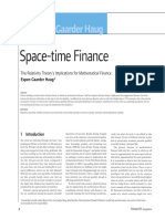 Espen Gaarder Haug: Space-Time Finance