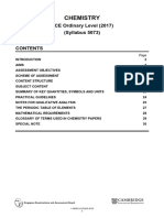 Chemistry: GCE Ordinary Level (2017) (Syllabus 5073)