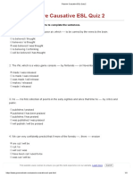 Passive Causative ESL Quiz 2