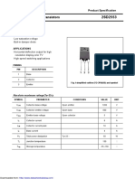 Silicon NPN Power Transistors: Savantic Semiconductor Product Specification