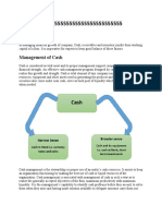 Management of Cash