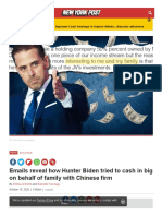 Nypost Com 2020 10 15 Emails Reveal How Hunter Biden Tried To Cash in Big With Chinese Firm PDF