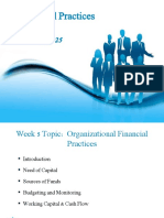 Week 5 Organizational Financial Practices