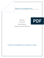 Terms Related To Coal Washing Process: Talha Farhan 2015-CH-438 Energy Engineering Department of Chemical Engineering