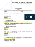 1st Quarter - Fundamentals of Accounting 2 - ANSWER KEY