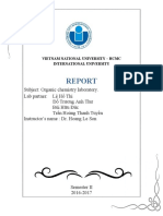 Subject: Organic chemistry laboratory. Lab partner: Lê Hồ Thi Đỗ Trương Anh Thư Bùi Hữu Đức Trần Hoàng Thanh Tuyền Instructor's name: Dr. Hoang Le Son