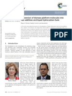 Conversion of Biomass Platform Molecules Into Fuel Additives and Liquid Hydrocarbon Fuels