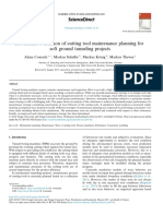 Robustness Evaluation of Cutting Tool Maintenance Planning For Soft Ground Tunneling Projects