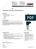 Jumo Midas S07 Ma: OEM Pressure Transmitter - Maritime Approved