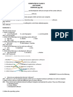 Computer SC Class 5 Software EXERCISE (PG 18) : Worksheet 1