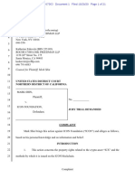 Counsel For Plaintiff, Mark Shin: United States District Court Northern District of California