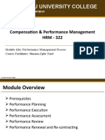 Yanbu University College: Compensation & Performance Management HRM - 322