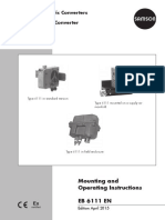 Electropneumatic Converters Type 6111 I/p Converter: Mounting and Operating Instructions EB 6111 EN