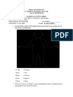 Osias Colleges Inc. F. Tanedo St. San Nicolas, Tarlac City Tel. No. 045-982-02-45 Learnng Activity Sheet