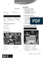 Review Test Units 3-4: Vocabulary Grammar