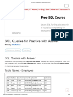 SQL Queries For Practice - Advanced SQL Queries PDF