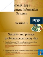 ADMS 2511: Management Information Systems Session 3