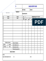 Gauge History Card: Efficient Precision & Systems PVT LTD