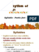 Module 6 Poetic Rhythm and Meter