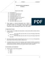 2.1 Basics of Counting: Tmf1814 Discrete Mathematics Tutorial 3