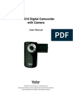 DVR 610 Digital Camcorder With Camera: User Manual