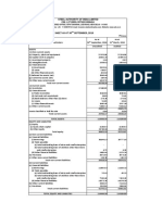 Statement of Assets and Liabilities - H1 2018-19 8