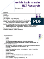 2 Area in ELT Research and Its Step