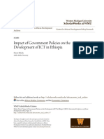 Impact of Government Policies On The Development of ICT in Ethiop