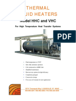 Thermal Fluid Heaters: Model HHC and VHC