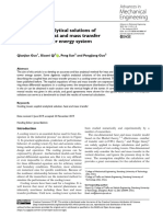 New Explicit Analytical Solutions of Equations For Heat and Mass Transfer in A Cooling Tower Energy System