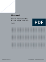 Manual: Simrad Panorama Mk2 Rudder Angle Indicator