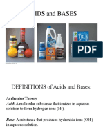 Lecture 5 Acids and Bases