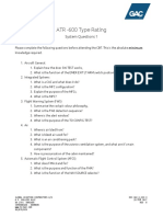 ATR - 600 Type Rating: System Questions 1