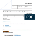 Ceck Main Presure & Lubricating Presure PDF