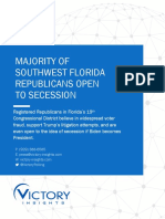 Majority of Southwest Florida Republicans Open To Secession: P: (929) 388-6585: @victorypolling