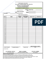 Request To Open Subjects Form