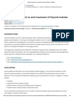 Diagnostic Approach To and Treatment of Thyroid Nodules - UpToDate PDF