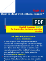 Unit 12 How To Deal With Ethical Issues